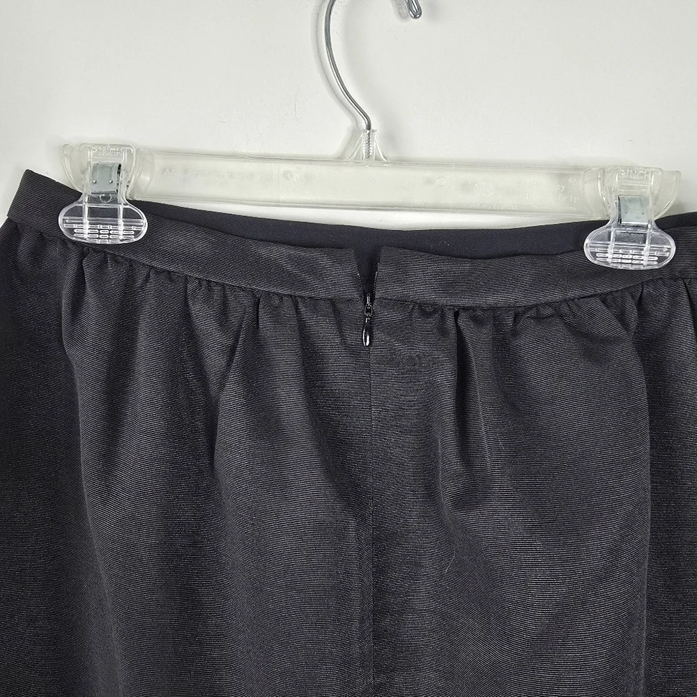 NWT J. Crew Long Pencil Skirt in Faille Sz. 8 Black Party Minimalist